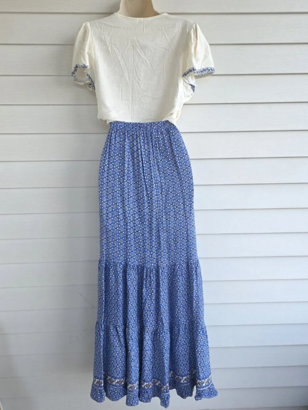 NWT 2 piece set MAX STUDIO Rayon blend lightweight floral design